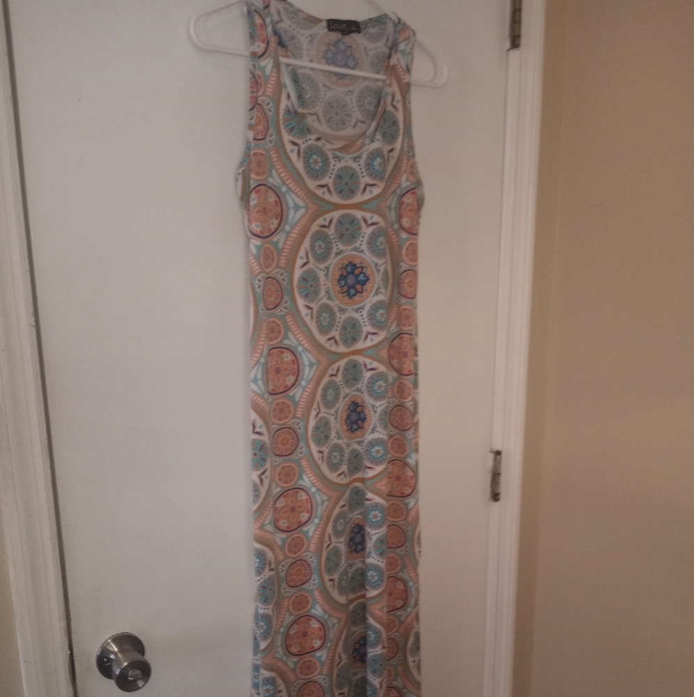 Mandala print maxi dress